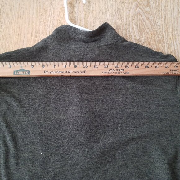 Swiss Tech Mens XL 1/4 Zip Pullover Long Sleeve Outdoor Technical Olive Green - Picture 9 of 9